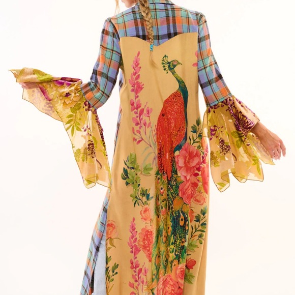 Beautiful Lover Aratta Maxi Duster NWT Aratta Silent Journey - Picture 7 of 13